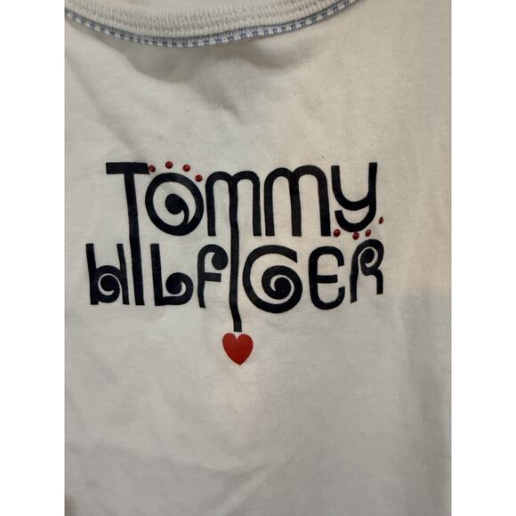 Tommy Hilfiger Solid Tank Top Y2K White Sz Large - Picture 5 of 8